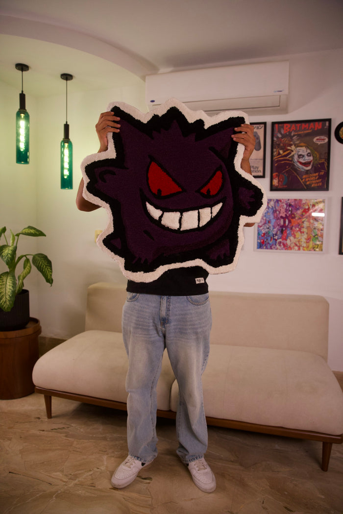 Gengar (Pokémon) Rug – Hand-tufted, 70 × 70 cm