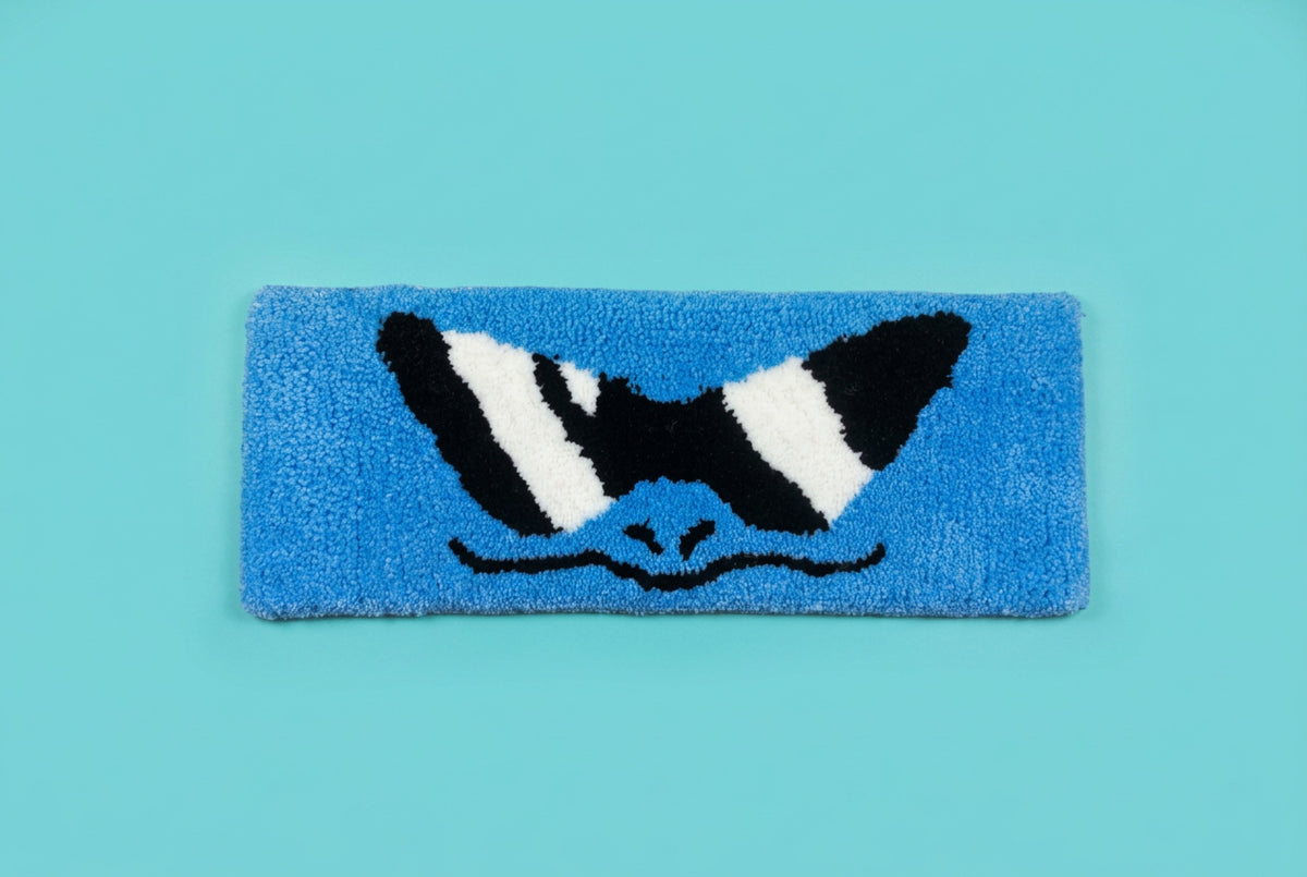 Squirtle (Pokémon) Desk Rug – Hand-tufted, 45 × 17 cm