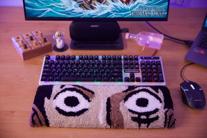 Luffy (One Piece) Desk Rug – Hand-tufted, 45 × 17 cm