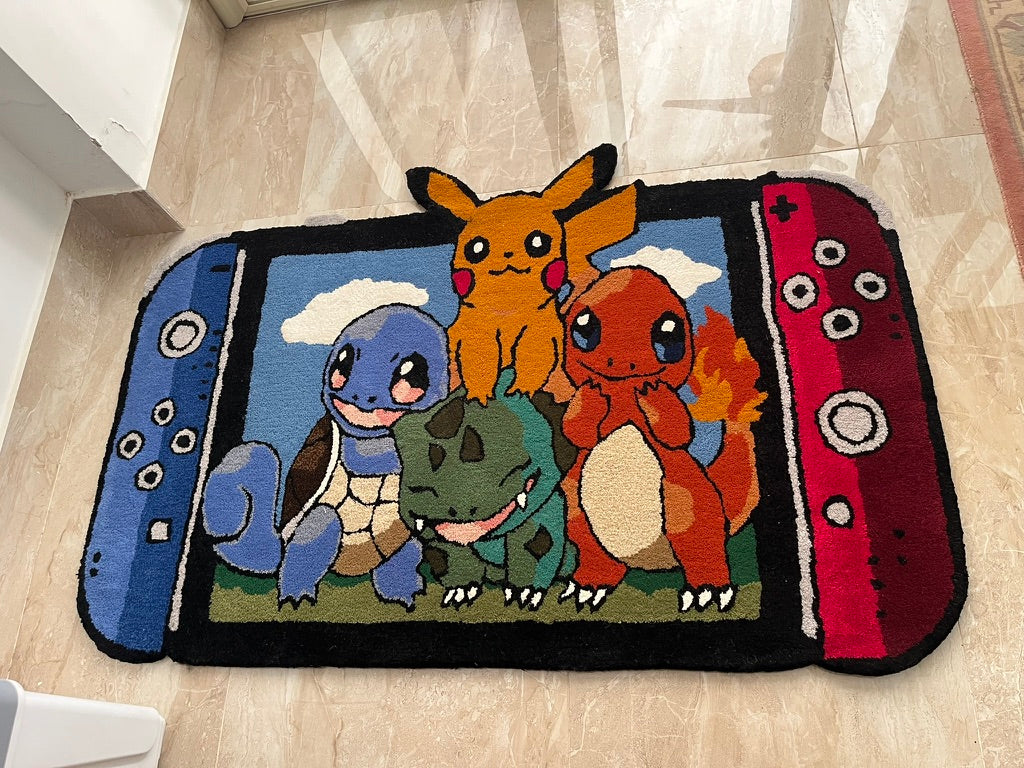 Pokémon Nintendo Rug – Hand-tufted, 150 × 100 cm
