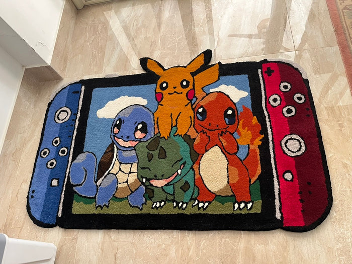 Pokémon Nintendo Rug – Hand-tufted, 150 × 100 cm